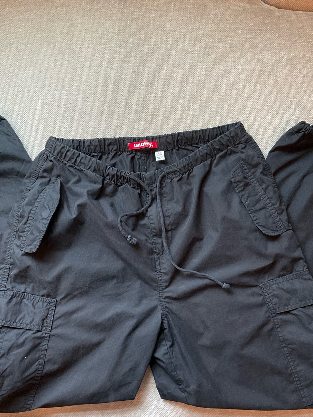 UNIONBAY Women’s Black Logan Cargo Jogger Pants